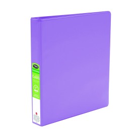 CARPETA DE VINIL PANORAMICA ARILLO EN O DE 1 PULGADA COLOR MORADO WILSON JONES TEENS 1 PIEZA - Envío Gratuito