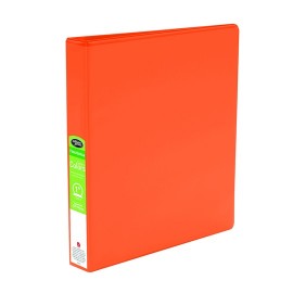 CARPETA DE VINIL PANORAMICA ARILLO EN O DE 1 PULGADA COLOR NARANJA WILSON JONES TEENS 1 PIEZA - Envío Gratuito