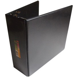 CARPETA DE VINIL PANORAMICA ARILLO EN D DE 4 PULGADAS COLOR NEGRA KINERA 9411NE 1 PIEZA - Envío Gratuito