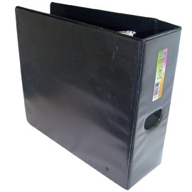 CARPETA DE VINIL PANORAMICA ARILLO EN D DE 5 PULGADAS COLOR NEGRA KINERA 9701NE 1 PIEZA - Envío Gratuito