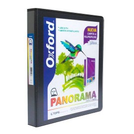 CARPETA DE VINIL PANORAMICA ARILLO EN D DE 1 PULGADA COLOR NEGRA OXFORD PANORAMA 1 PIEZA - Envío Gratuito