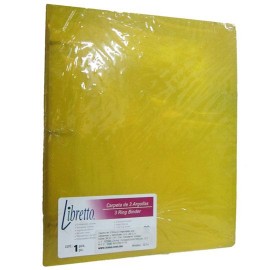 CARPETA DE POLIPROPENO BASICA ARILLO EN D DE 1 PULGADA COLOR AMARILLO IRASAFORTEC LIBRETTO 1 PIEZA - Envío Gratuito