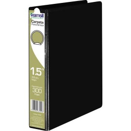 CARPETA DE VINIL BASICA ARILLO EN O DE 1.5 PULGADAS COLOR NEGRA SAMSIL 18550 1 PIEZA - Envío Gratuito