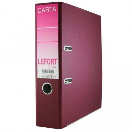 REGISTRADOR DE CARTON COLOR ARILLO EN O DE 3 PULGADAS COLOR VINO LEFORT 1430 1 PIEZA - Envío Gratuito