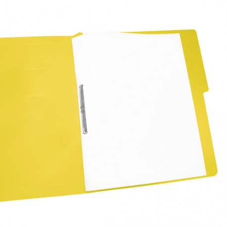 FOLDER DE PAPEL TAMAÑO CARTA ACCO ACCOPRESS P4552 TIPO CARPETA COLOR AMARILLO 1 PQ C/10 PZS - Envío Gratuito