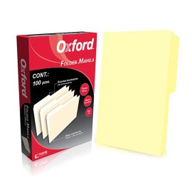 FOLDER DE PAPEL TAMAÑO OFICIO TOPS PRODUCTS PENDAFLEX M751YEL TIPO 1/2 CEJA COLOR AMARILLO 1 PQ C/100 PZS - Envío Gratuito