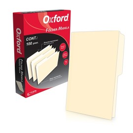 FOLDER DE PAPEL TAMAÑO OFICIO TOPS PRODUCTS PENDAFLEX M751CRE TIPO 1/2 CEJA COLOR CREMA 1 PQ C/100 PZS - Envío Gratuito