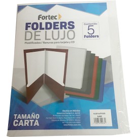 Folder laminado cta color blanco c/5 - Envío Gratuito
