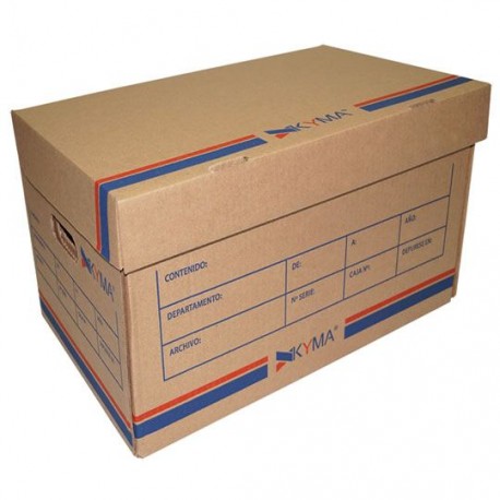 CAJA PARA ARCHIVO TAMAÑO CARTA KYMA DE CARTON DE 48 X 25 CM 1 PIEZA - Envío Gratuito