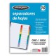 SEPARADOR WILSON JONES P2457 TAMAÑO CARTA CON 10 DIVISIONES DE PAPEL CON CEJAS MULTICOLOR 1 JUEGO - Envío Gratuito