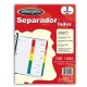 SEPARADOR WILSON JONES P1345 TAMAÑO CARTA CON 5 DIVISIONES DE PAPEL CON CEJAS MULTICOLOR 1 JUEGO - Envío Gratuito