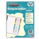 SEPARADOR WILSON JONES P1368 TAMAÑO CARTA CON 12 DIVISIONES DE PAPEL CON CEJAS MULTICOLOR 1 JUEGO - Envío Gratuito