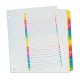 SEPARADOR OXFORD 213SRD TAMAÑO CARTA CON ALFABETICO A-Z DE PAPEL CON CEJAS MULTICOLOR 1 JUEGO - Envío Gratuito