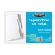 SEPARADOR WILSON JONES P2188 TAMAÑO CARTA CON 5 DIVISIONES DE PAPEL CON CEJAS BLANCAS 1 JUEGO - Envío Gratuito