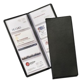 Tarjetero sellado negro p/96 tarjetas - Envío Gratuito