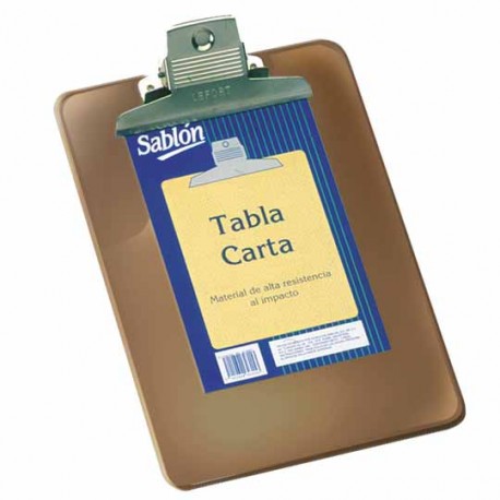 TABLA SUJETAPAPEL AZOR 2316HU TAMAÑO CARTA DE ACRILICO CON BROCHE METALICO 1 PIEZA - Envío Gratuito