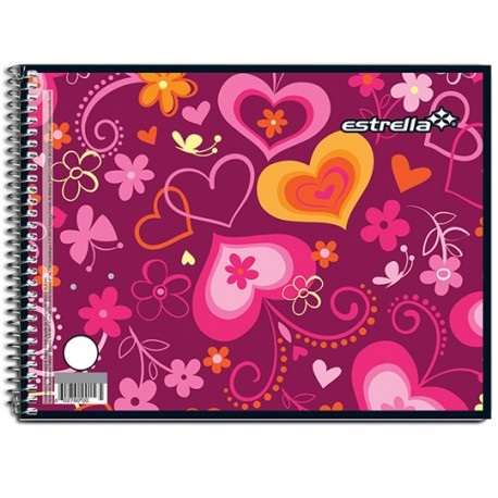 CUADERNO FORMA ITALIANA BLANCO ESTRELLA DE 100 HOJAS PASTA CARTONCILLO TIPO ESPIRAL 1 PIEZA - Envío Gratuito