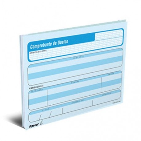COMPROBANTE DE GASTOS RAYTER 08COGA TAMAÑO ¼ CARTA 1 BLOCK CON 50 HOJAS - Envío Gratuito