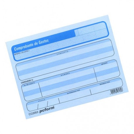 COMPROBANTE DE GASTOS IRASAFORTEC CG-2053 TAMAÑO ¼ CARTA 1 BLOCK CON 50 HOJAS - Envío Gratuito