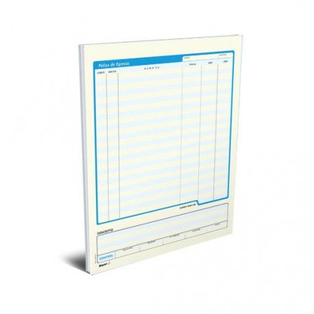 POLIZA DE EGRESO RAYTER 08POEG TAMAÑO CARTA 1 BLOCK CON 50 HOJAS - Envío Gratuito