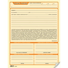 Lm-carta poder printaform tama¤o carta - Envío Gratuito