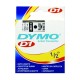 CINTA PARA ROTULADOR DYMO LETRATAG COLOR NEGRO SOBRE COLOR BLANCO TAMAÑO 12MM X 7M