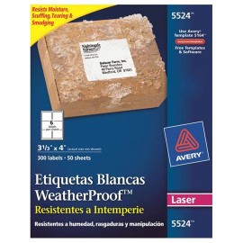 ETIQUETAS SEPARA FACIL BLANCAS AVERY 5162 DE 3.4X10.2 CM 1 PAQUETE - Envío Gratuito