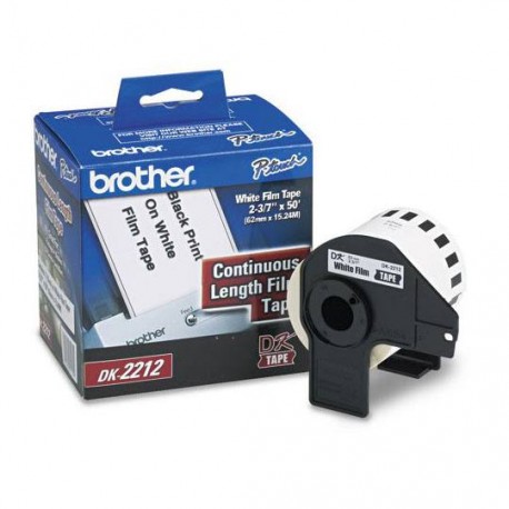 CINTA DE ETIQUETAS BLANCAS BROTHER DK2212 DE 62X15.2 MM 1 ROLLO - Envío Gratuito