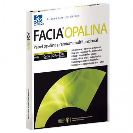 Papel opalina tamaño carta COPAMEX con 100 hojas - Envío Gratuito