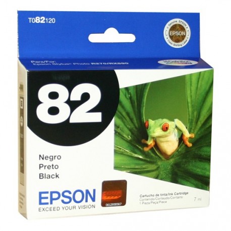 TINTA EPSON T082120-AL 82 COLOR NEGRO - Envío Gratuito