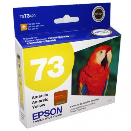 TINTA EPSON T073420-AL 73 COLOR AMARILLO - Envío Gratuito