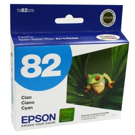 TINTA EPSON T082220-AL 82 COLOR CYAN - Envío Gratuito