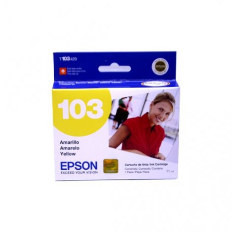 TINTA EPSON T103420-AL 103 COLOR AMARILLO - Envío Gratuito