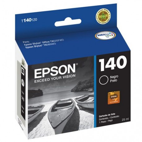 TINTA EPSON T140120-AL 140 COLOR NEGRO - Envío Gratuito