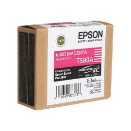 TINTA EPSON T580A T580A00 COLOR MAGENTA - Envío Gratuito