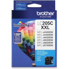 TINTA BROTHER LC205C LC205C COLOR CYAN - Envío Gratuito