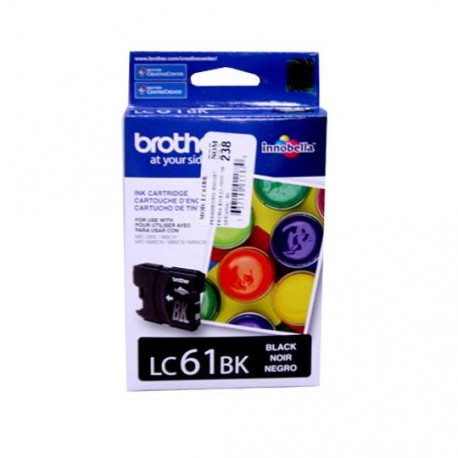 TINTA BROTHER LC61BK LC61BK COLOR NEGRO - Envío Gratuito