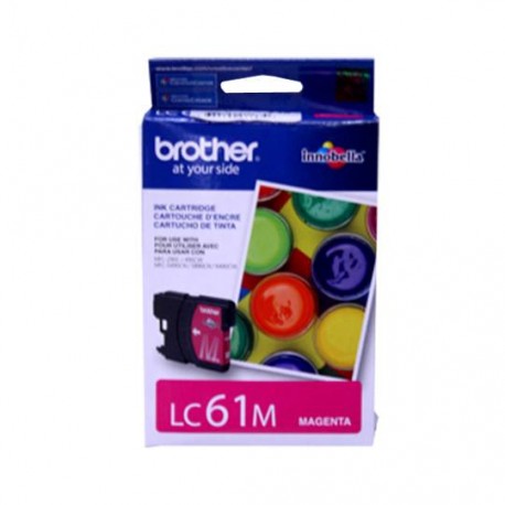 TINTA BROTHER LC61M LC61M COLOR MAGENTA - Envío Gratuito