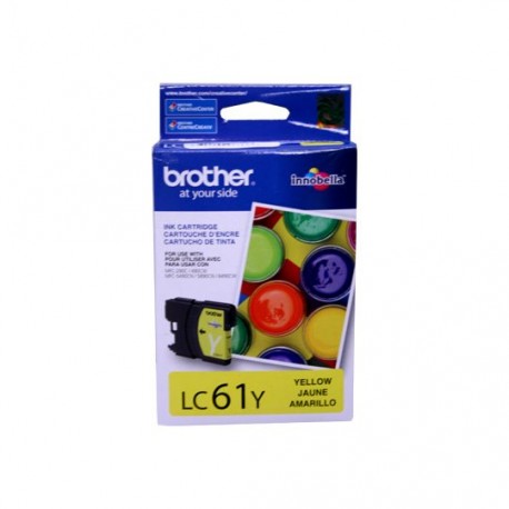 TINTA BROTHER LC61Y LC61Y COLOR AMARILLO - Envío Gratuito