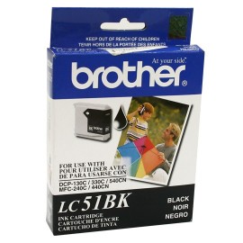 TINTA BROTHER LC51BK LC51BK COLOR NEGRO - Envío Gratuito