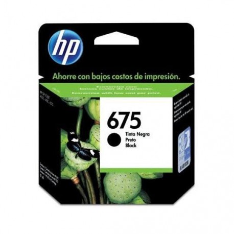 TINTA HP CN690AL 675 COLOR NEGRO - Envío Gratuito