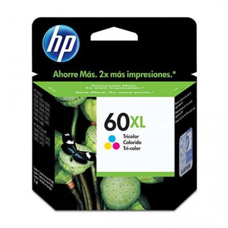 TINTA HP CC644WL 60XL COLOR TRICOLOR - Envío Gratuito