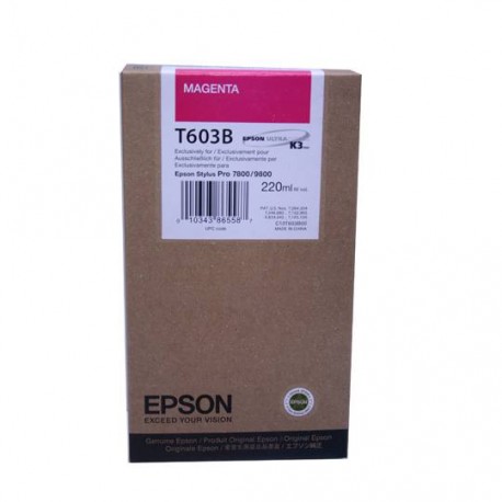 TINTA EPSON T603B T603B00 COLOR MAGENTA - Envío Gratuito