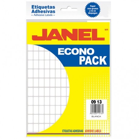 ETIQUETAS BLANCAS JANEL NO.1 DE 9X13 MM 1 PAQUETE - Envío Gratuito