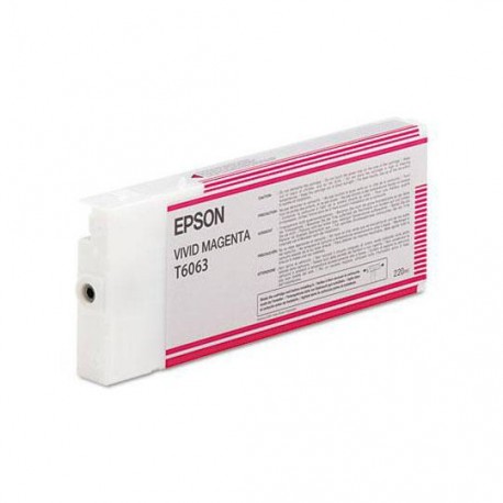 TINTA EPSON T6063 T606300 COLOR MAGENTA - Envío Gratuito
