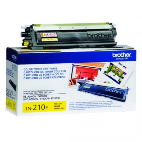 TONER BROTHER TN210Y TN210Y COLOR AMARILLO - Envío Gratuito