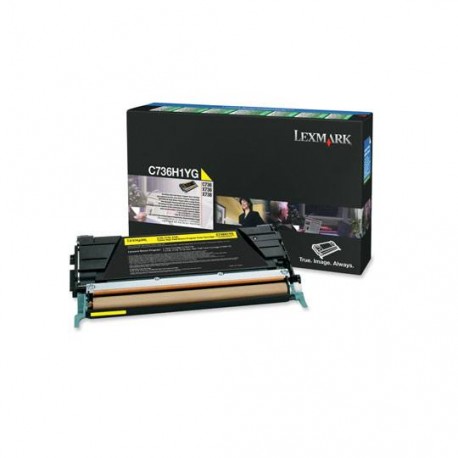 TONER LEXMARK C736TONER LEXMARK C736H1YG C736H1YG COLOR AMARILLOH1YG C736H1YG COLOR AMARILLO - Envío Gratuito