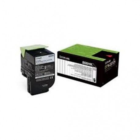 TONER LEXMARK 808HK 80C8HK0 COLOR NEGRO - Envío Gratuito