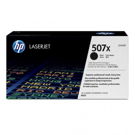 TONER HP 507X CE400X COLOR NEGRO - Envío Gratuito