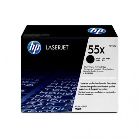 TONER HP 55X CE255X COLOR NEGRO - Envío Gratuito